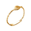 Bagues Dorjoy Bague Feuille Chaine