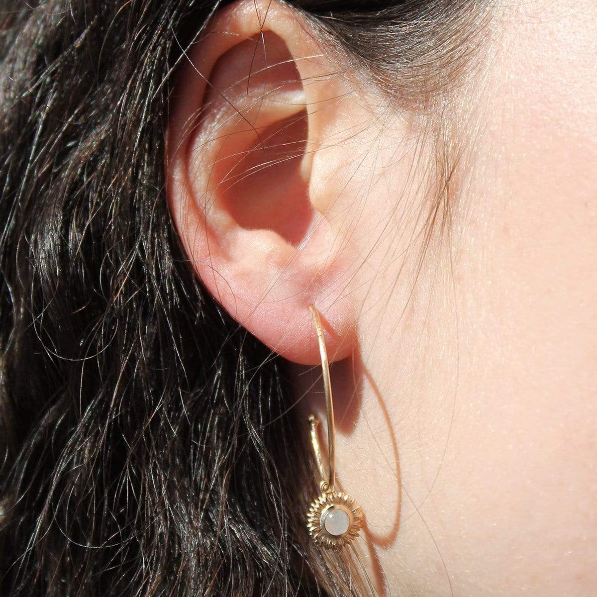 Boucles d'oreilles Dorjoy Boucles d'oreilles Créoles Marguerite