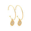 Boucles d'oreilles Dorjoy Boucles d'oreilles Créoles croix cristal