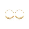 Boucles d'oreilles Dorjoy Boucles d'oreilles Epis de Blé Créoles