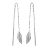 Boucles d'oreilles Dorjoy Boucles d'oreilles Plumes pendantes
