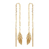 Boucles d'oreilles Dorjoy Boucles d'oreilles Plumes pendantes