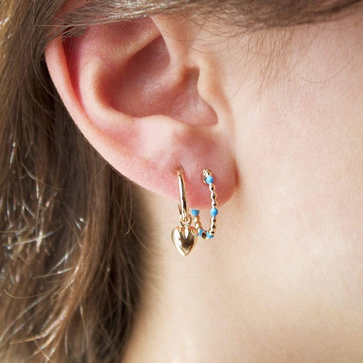 Boucles d'oreilles Dorjoy Boucles d'oreilles créoles Love