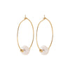 Boucles d'oreilles Dorjoy Boucles d'oreilles créoles Perles