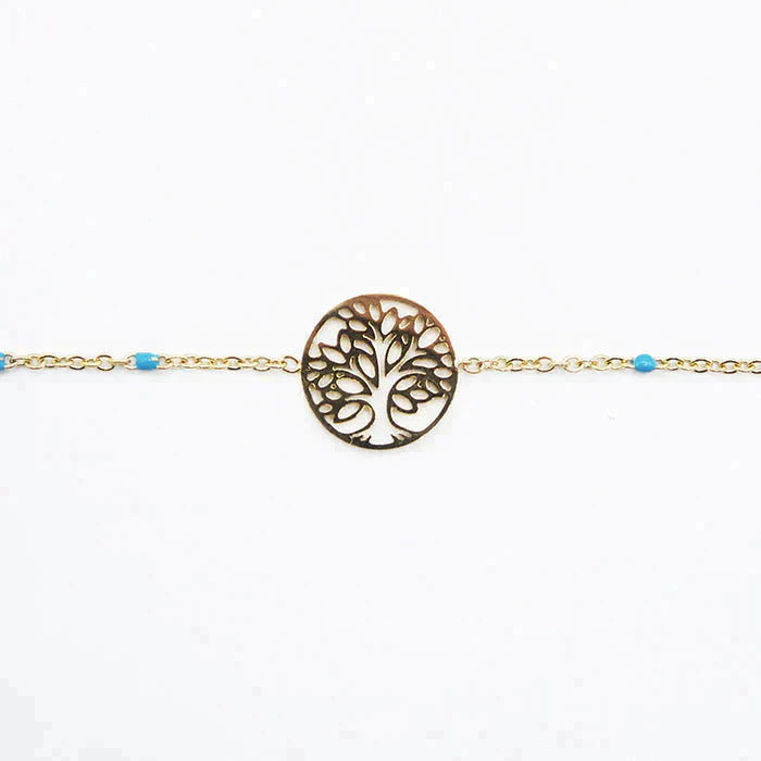 Bracelets Dorjoy Bracelet Arbre de vie bleu