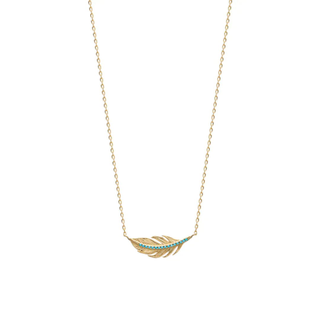 Colliers Dorjoy Collier Plume Turquoise