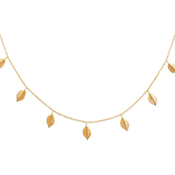 Colliers Dorjoy Collier feuilles pendantes