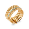 Bagues Dorjoy Bague Abella Cristal Bleu