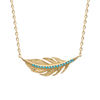 Colliers Dorjoy Collier Plume Turquoise